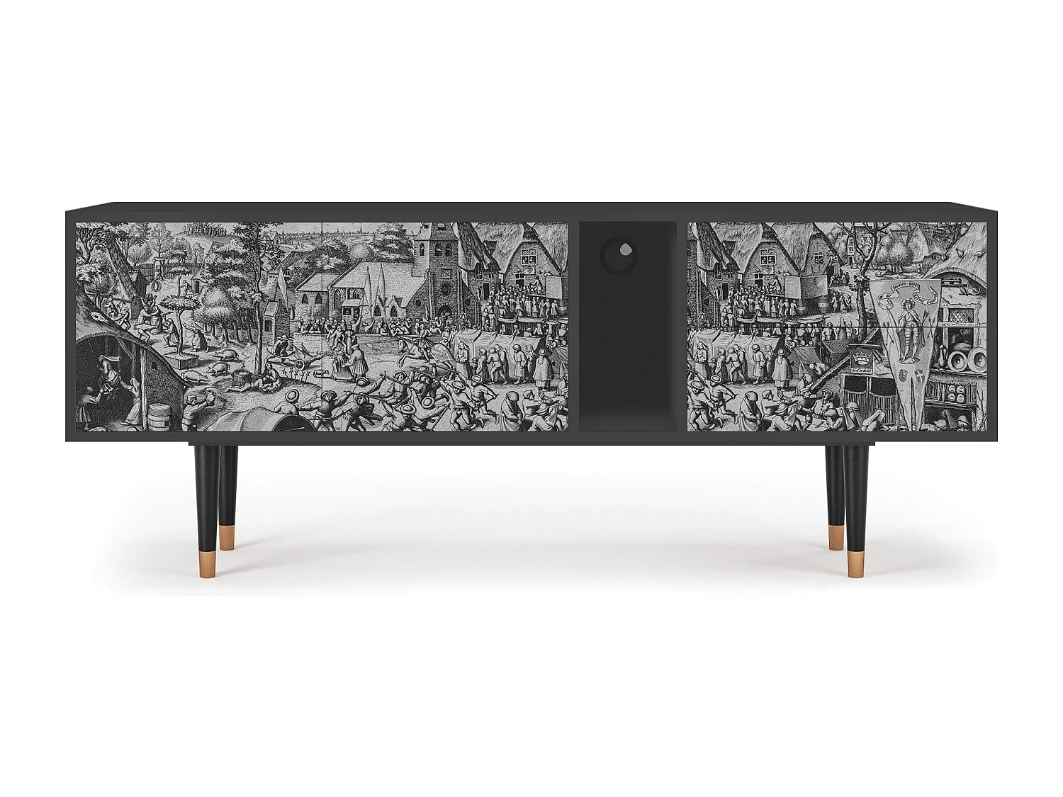 Meuble TV - 170х69х48 cm - T1 - The Festival of Saint, Anthracite