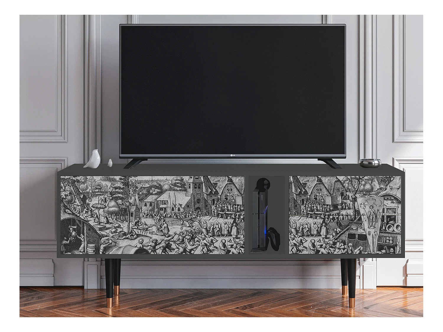 Meuble TV - 170х69х48 cm - T1 - The Festival of Saint, Anthracite
