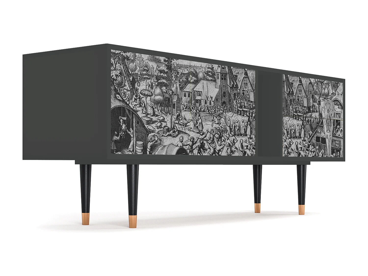 Meuble TV - 170х69х48 cm - T1 - The Festival of Saint, Anthracite