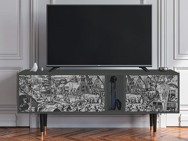 Mobile TV - 170х69х48 cm - T1 - The Festival of Saint, Antracite