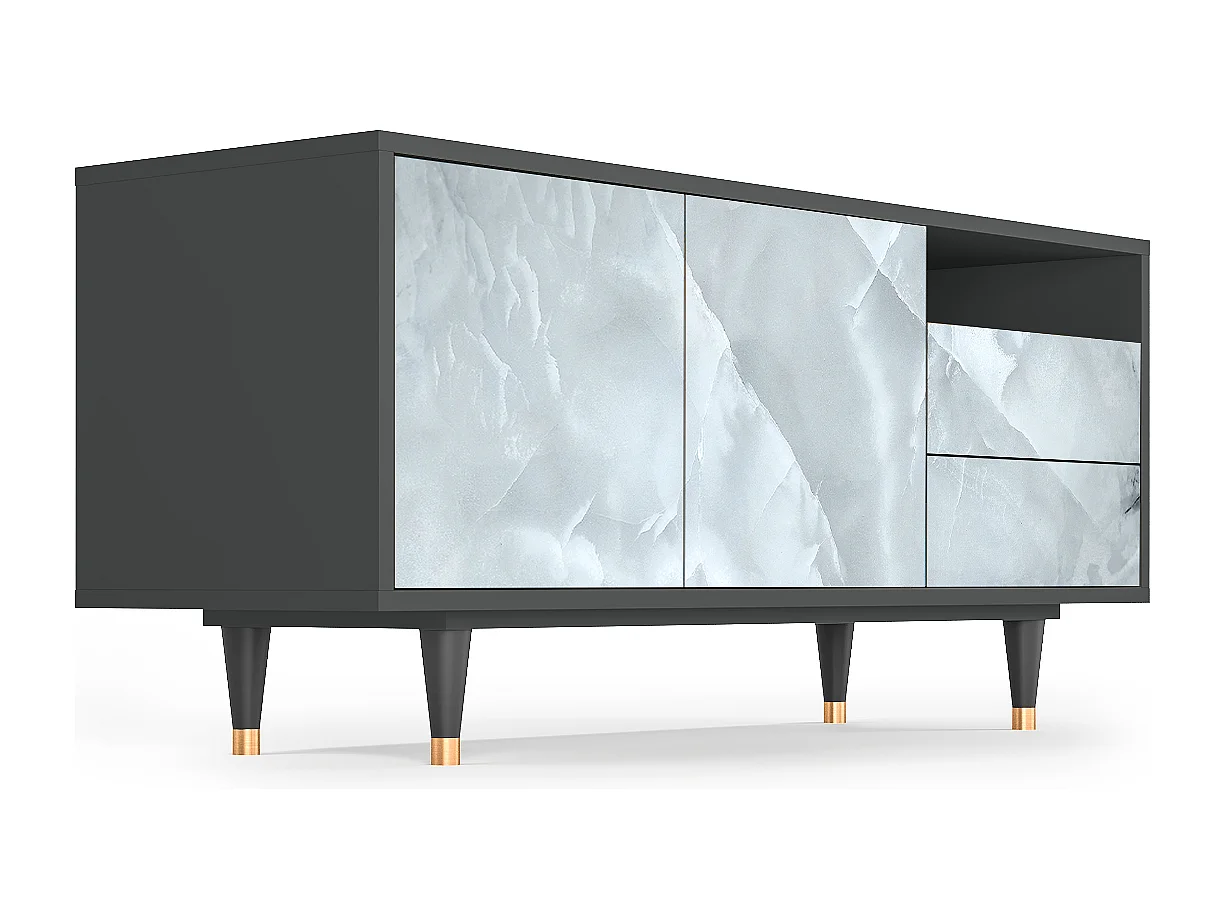 Meuble TV - 125х56х41 cm - T7 - The Onyx, Anthracite