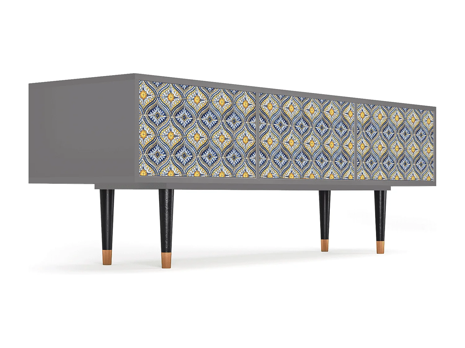 TV-Möbel - 170х59х48 cm - T4 - Illusory Pattern, Grau