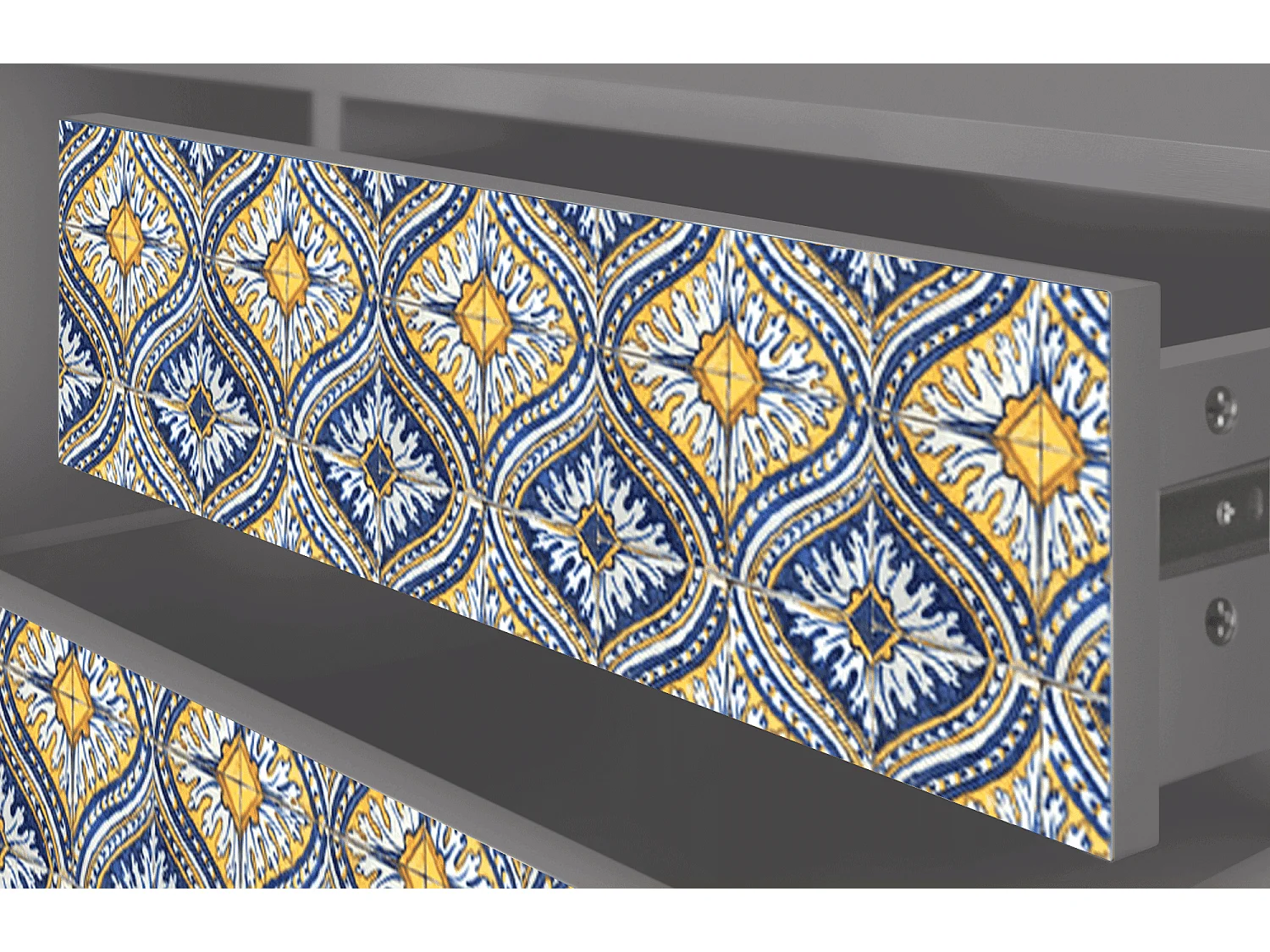 TV-Möbel - 170х59х48 cm - T4 - Illusory Pattern, Grau