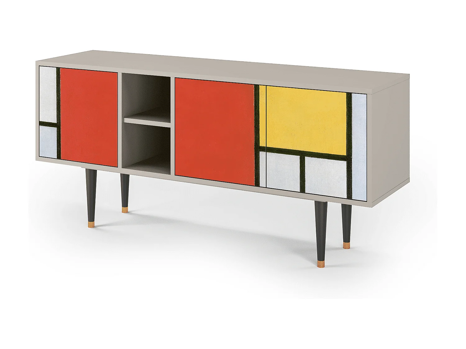 Meuble TV - 150х69х41 cm - T5 - Composition, Sable