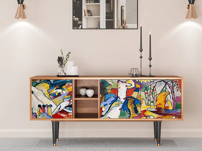 Meuble TV - 150х69х41 cm - T5 - Improvisation 26  , Noyer