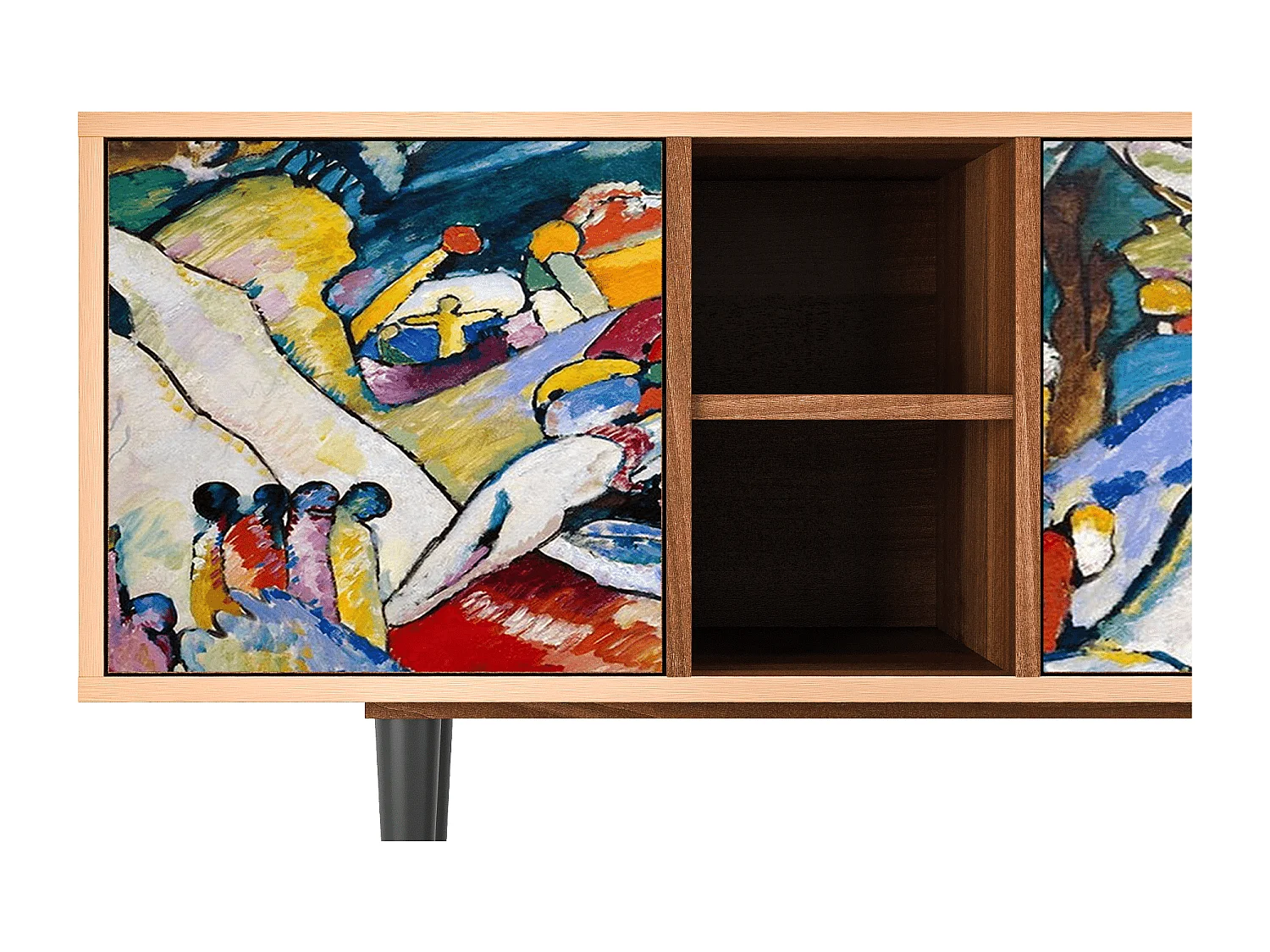 Mueble de TV - 150х69х41 cm - T5 - Improvisation 26  , Nogal