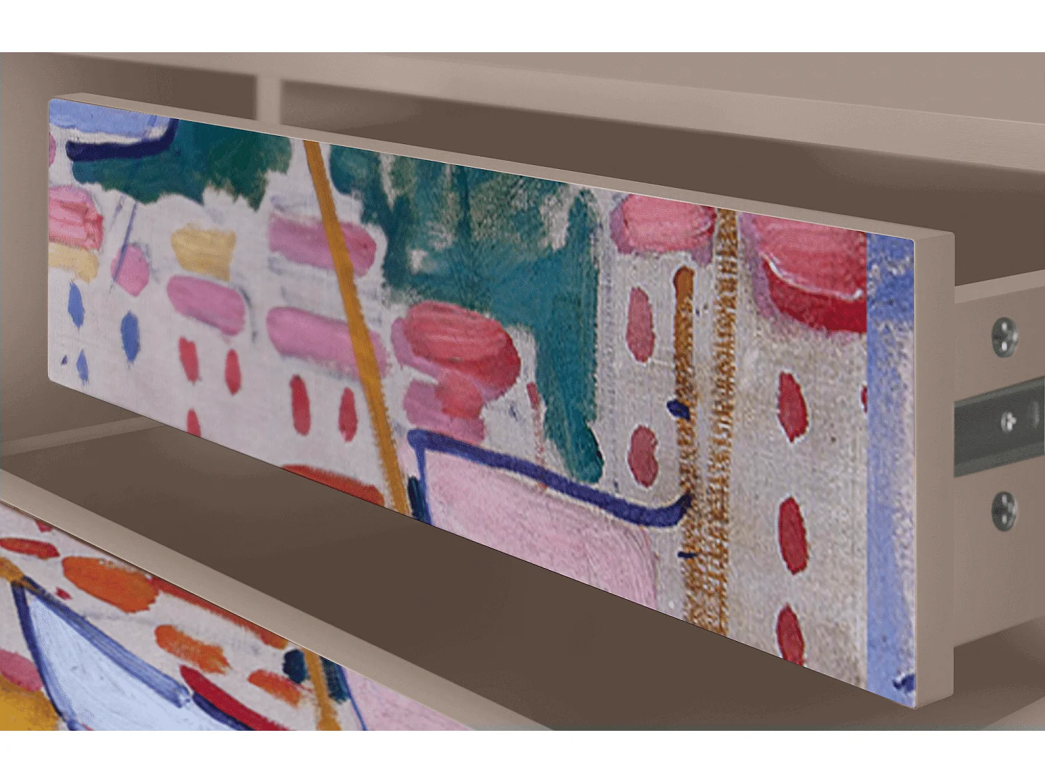 TV-meubel - 170х59х48 cm - T4 - The Port of Collioure , Latte