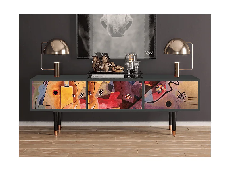 TV-Möbel - 170х59х48 cm - T4 - Modern Art, Anthrazit