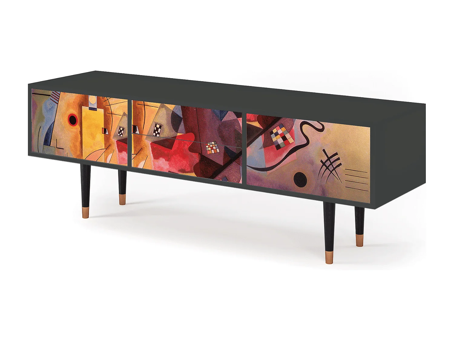 Mueble de TV - 170х59х48 cm - T4 - Modern Art, Antracite