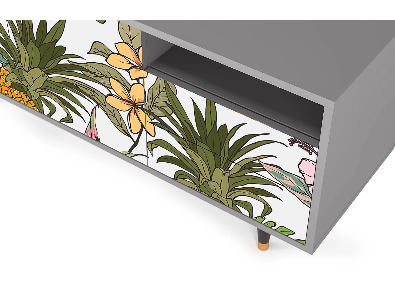 Mobile TV - 125х56х41 cm - T7 - Estival Fruit, Grigio