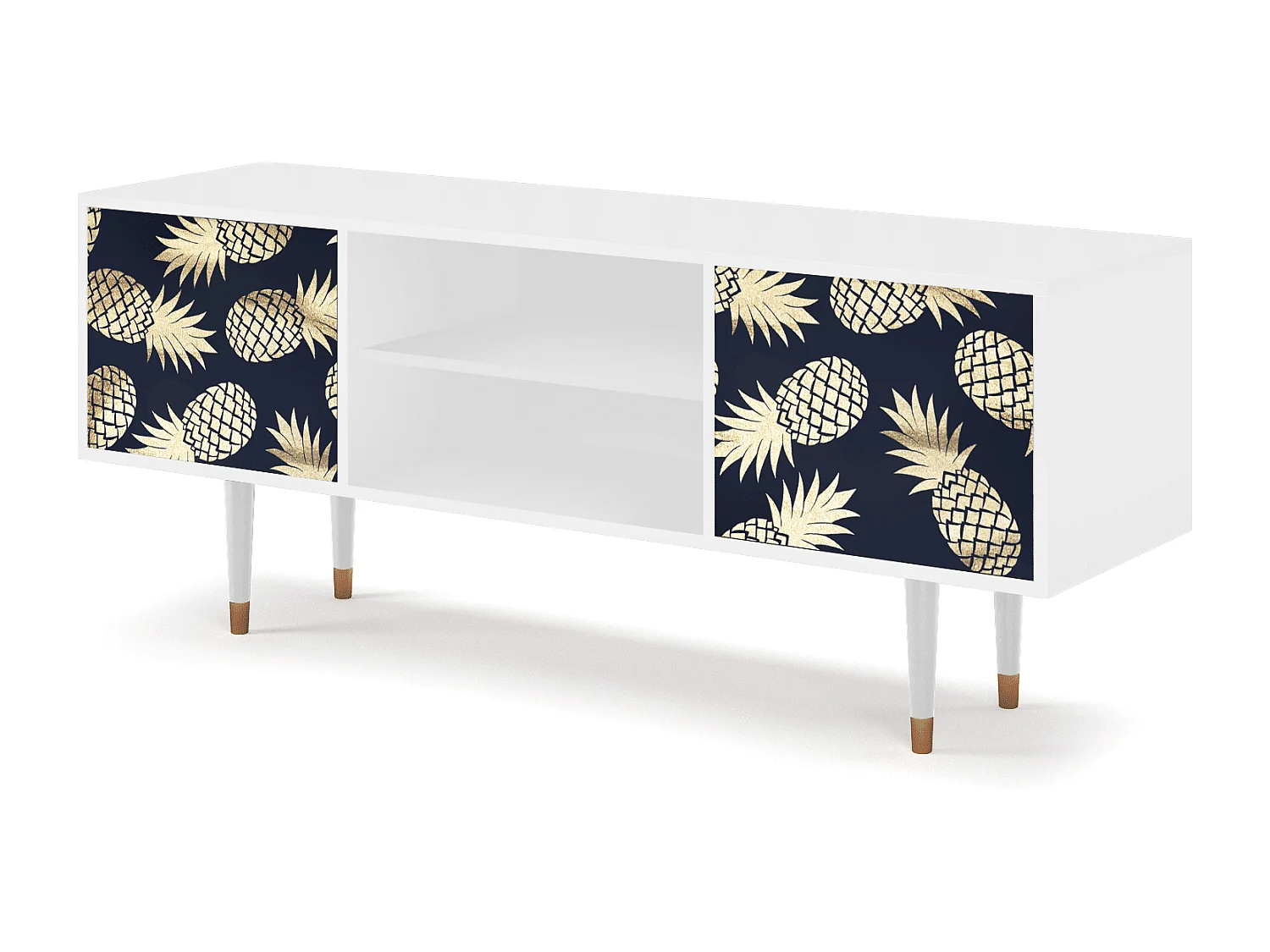 Meuble TV - 170х69х48 cm - T2 - Sunny Pineaple, Blanc