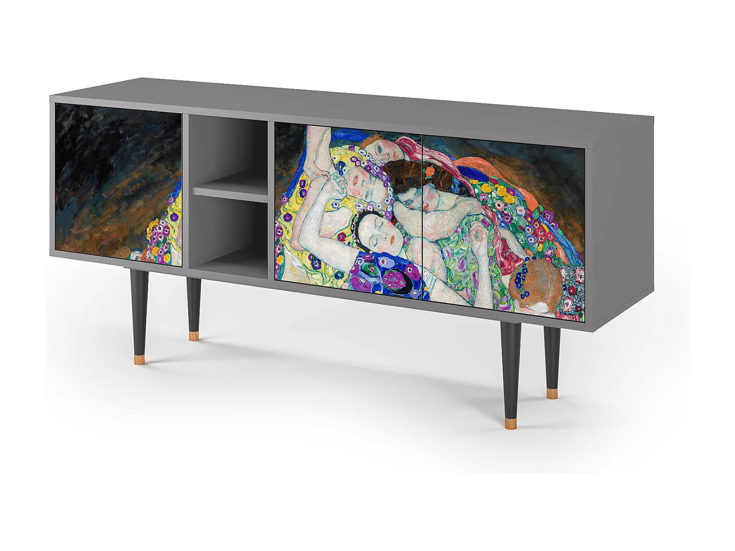 Meuble TV - 150х69х41 cm - T5 - The Maiden by Klimt, Gris