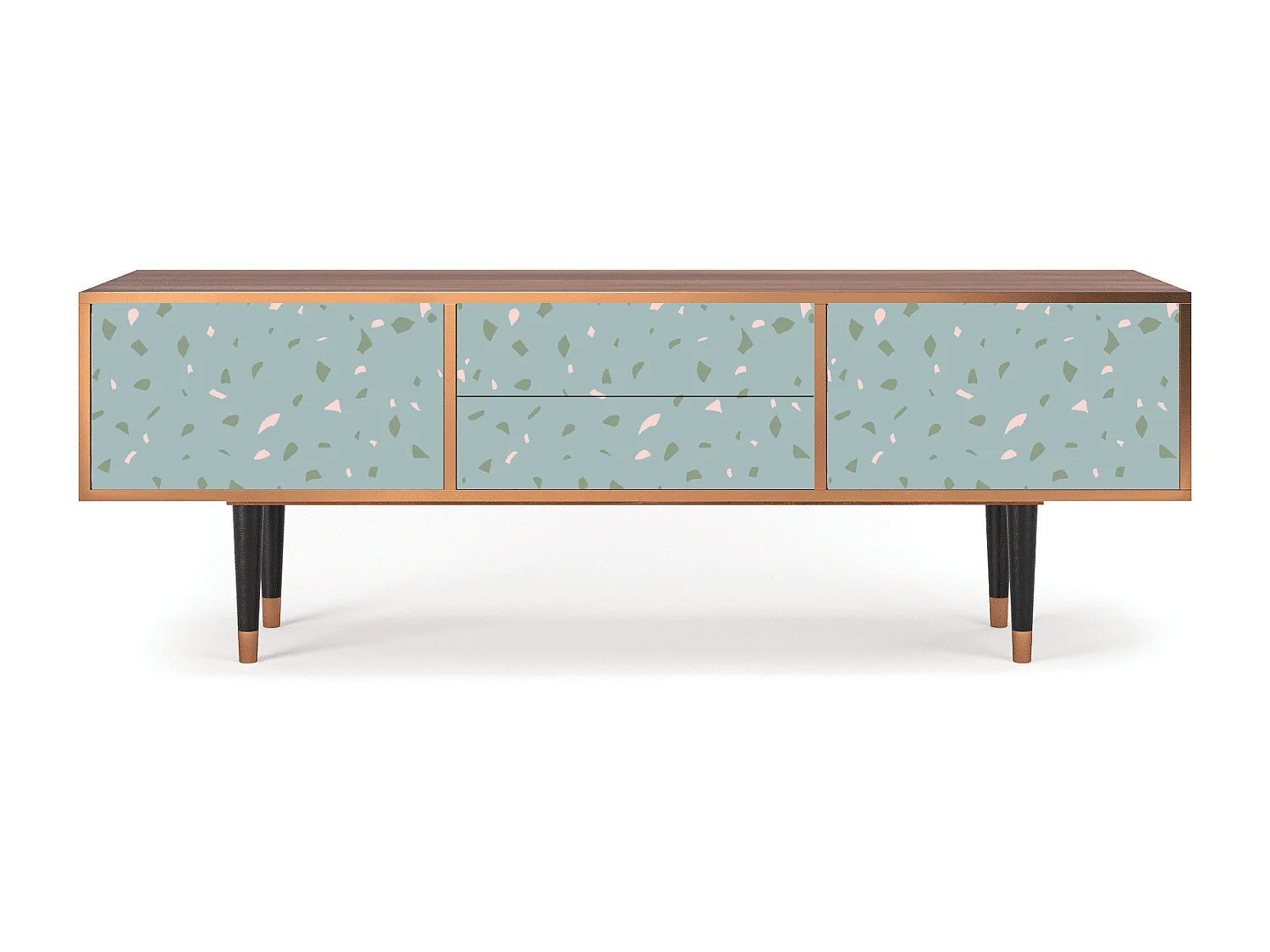 Meuble TV - 170х59х48 cm - T4 - Blue Drops, Noyer