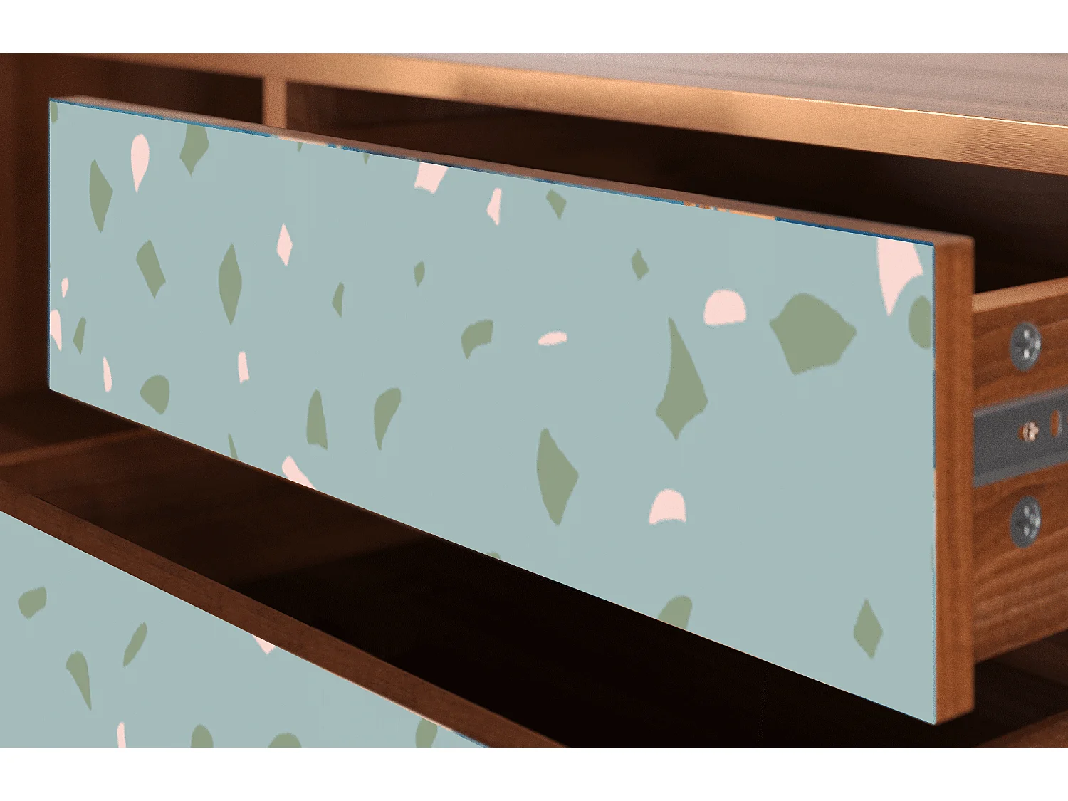 Meuble TV - 170х59х48 cm - T4 - Blue Drops, Noyer