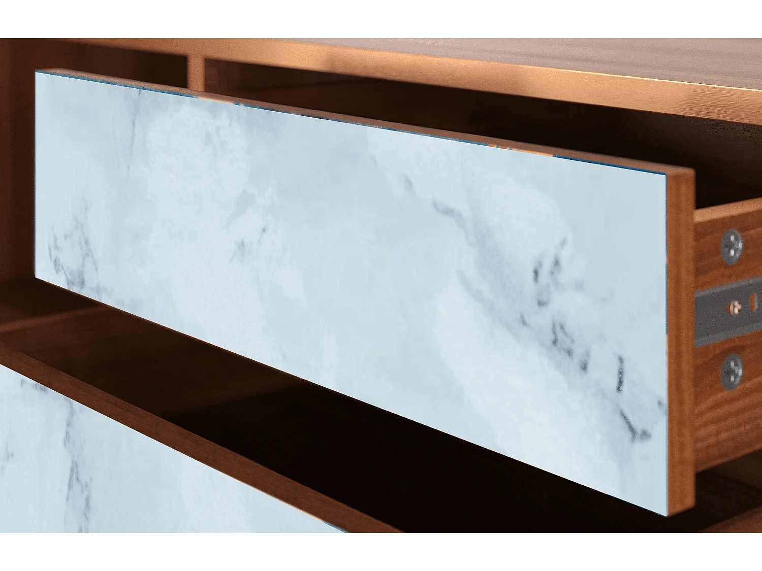 TV-meubel - 170х59х48 cm - T4 - Glacial Colour, Walnoot