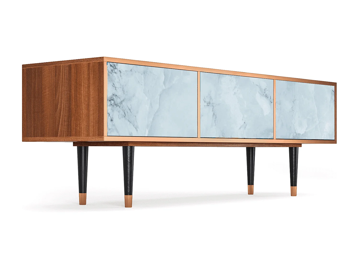 Mueble de TV - 170х59х48 cm - T4 - Glacial Colour, Nogal