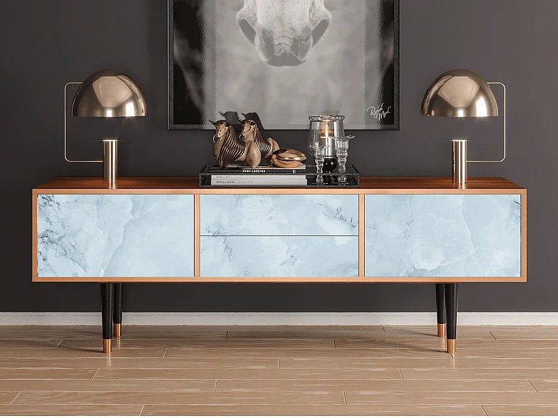 Mueble de TV - 170х59х48 cm - T4 - Glacial Colour, Nogal