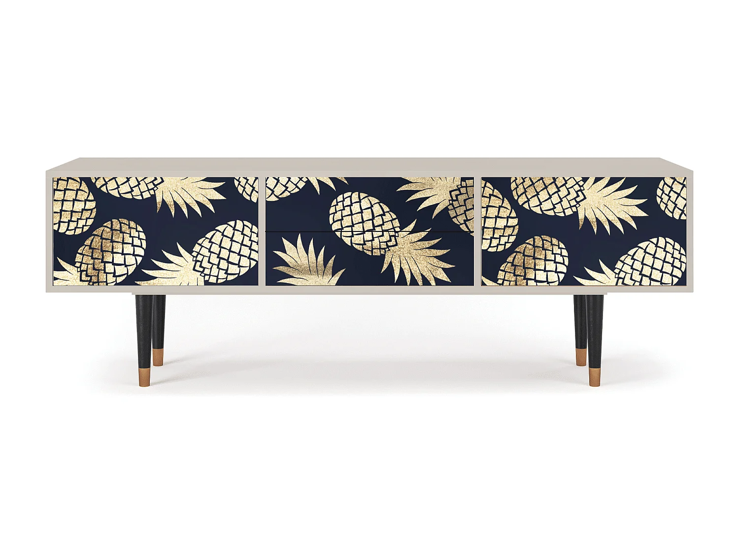 Szafka RTV - 170х59х48 cm - T4 - Sunny Pineaple, Piaskowy