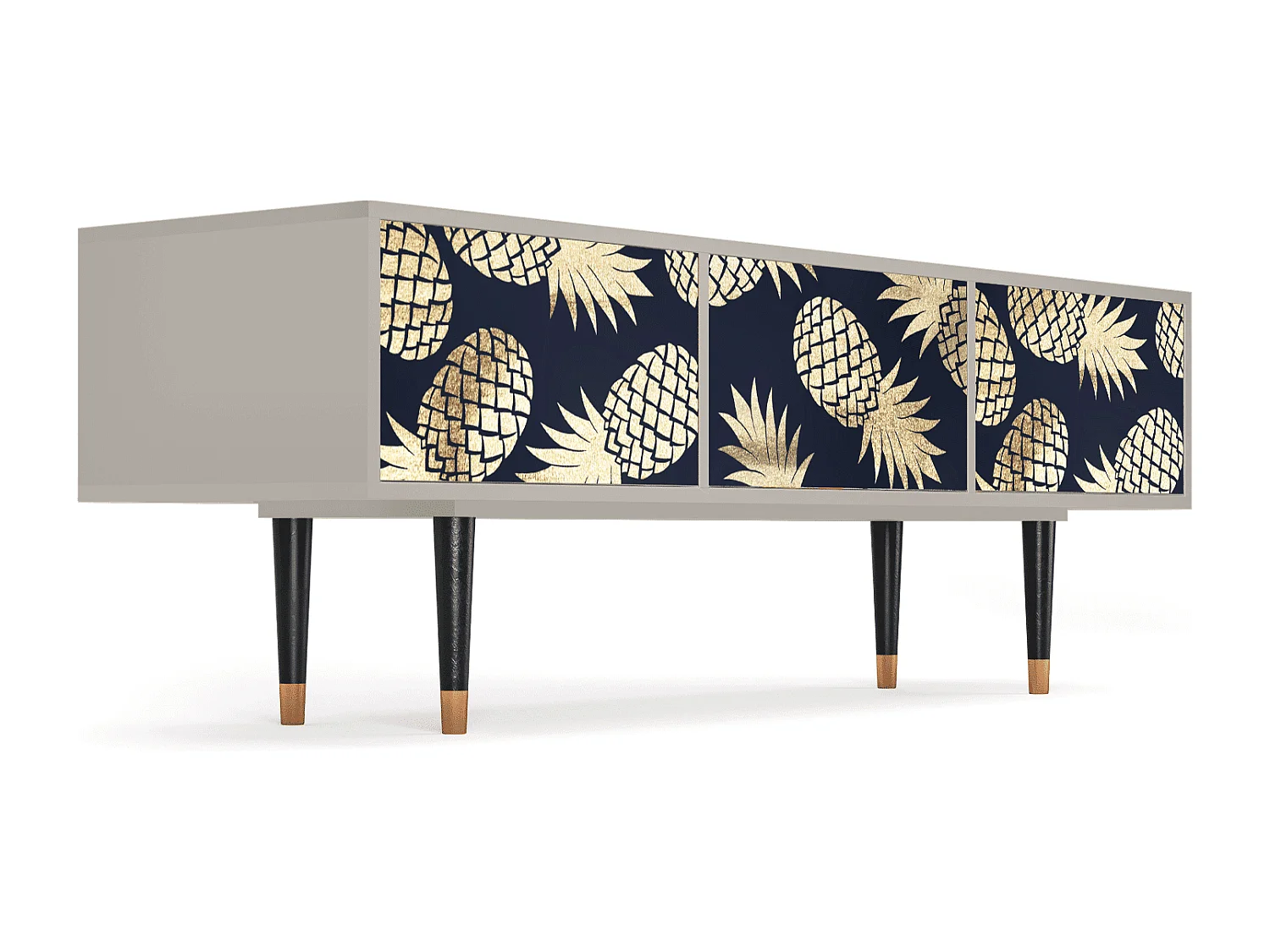 Szafka RTV - 170х59х48 cm - T4 - Sunny Pineaple, Piaskowy