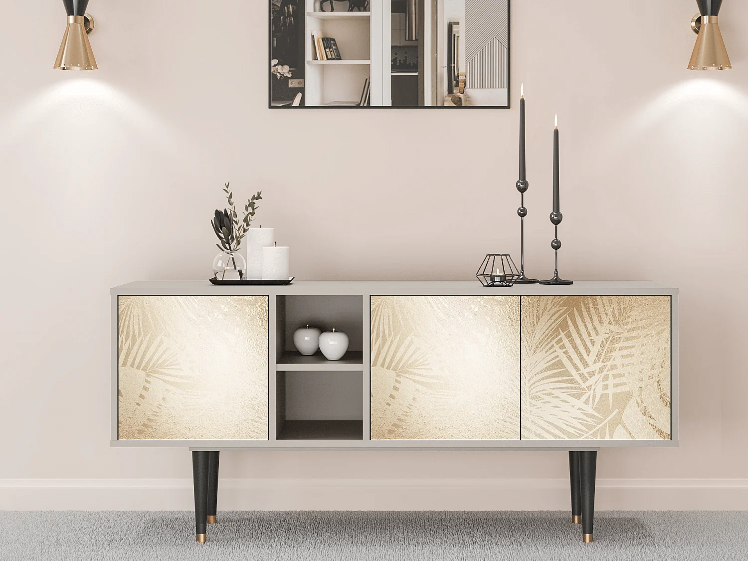 TV-Möbel - 150х69х41 cm - T5 - Plant of the Dessert, Sand