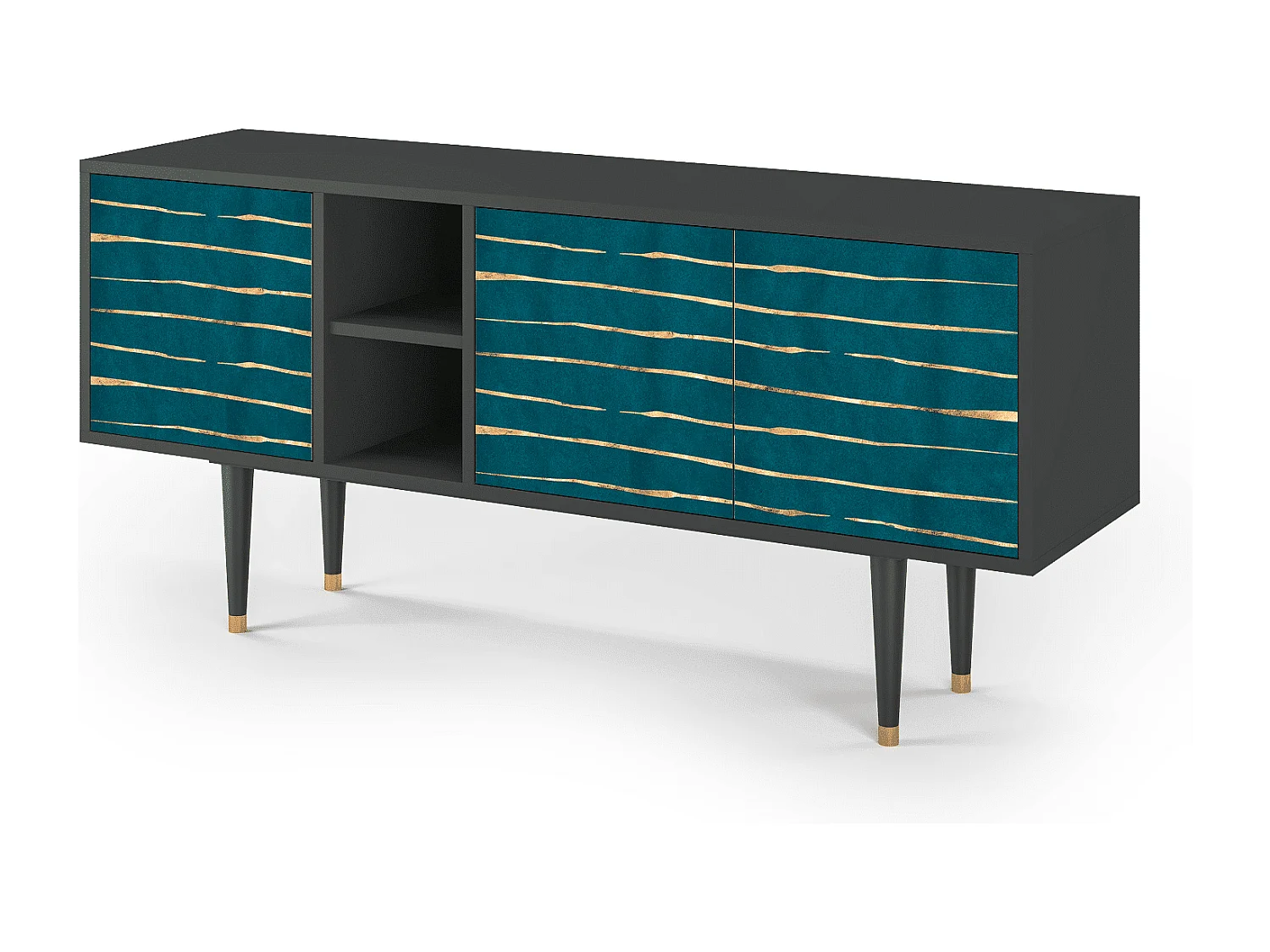 Szafka RTV - 150х69х41 cm - T5 - Ocean Drive, Antracyt