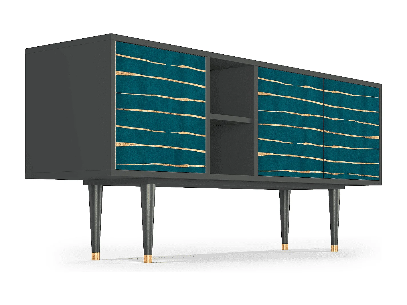 Szafka RTV - 150х69х41 cm - T5 - Ocean Drive, Antracyt