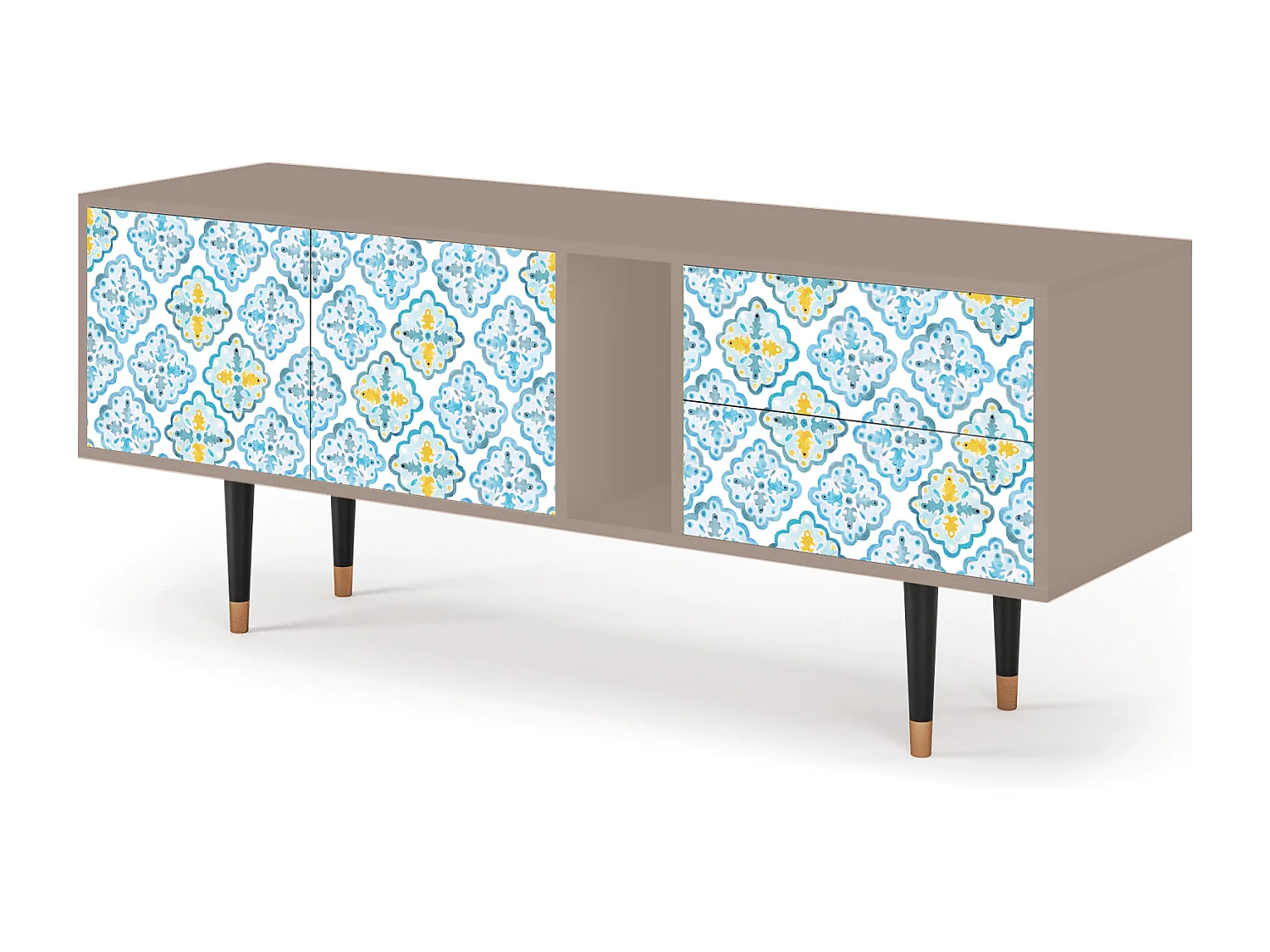 Meuble TV - 170х69х48 cm - T1 - Portugese tiles, Latte