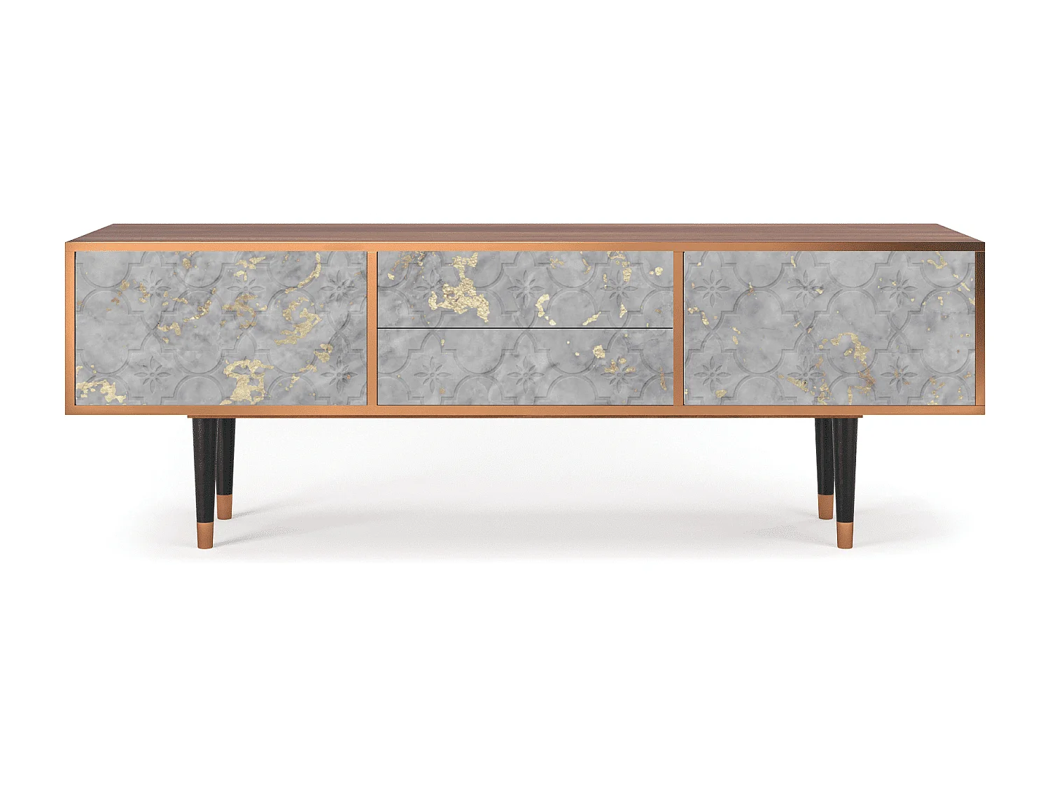 Mueble de TV - 170х59х48 cm - T4 - Mariana Trench, Nogal