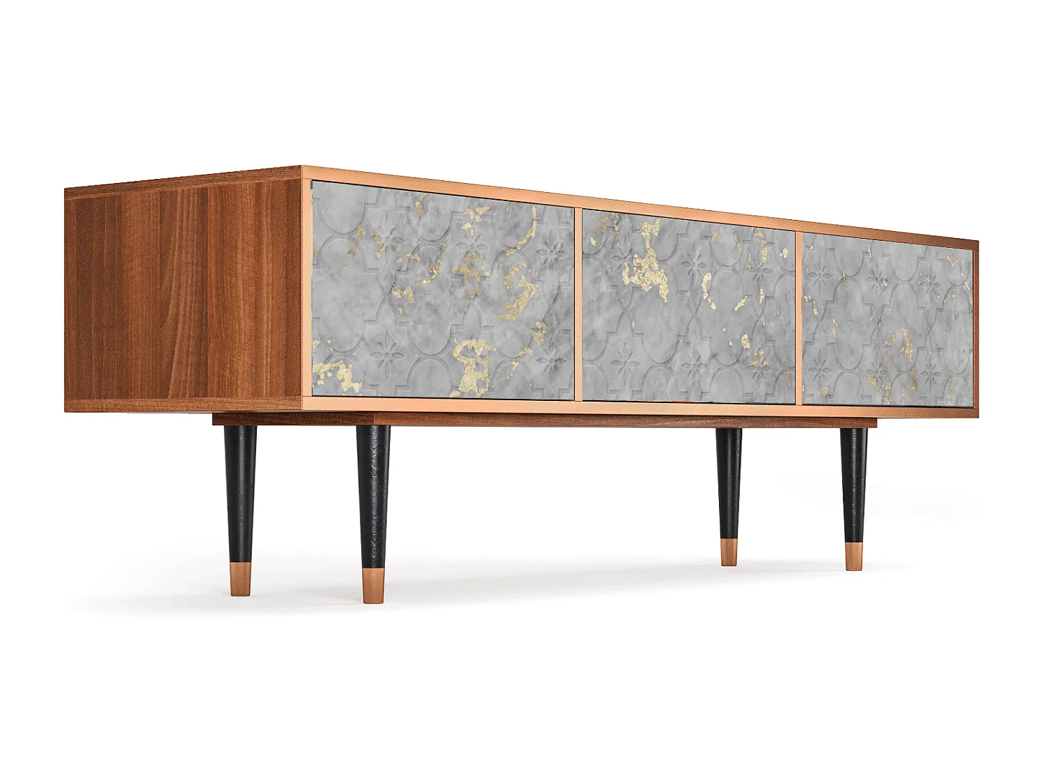 Mueble de TV - 170х59х48 cm - T4 - Mariana Trench, Nogal