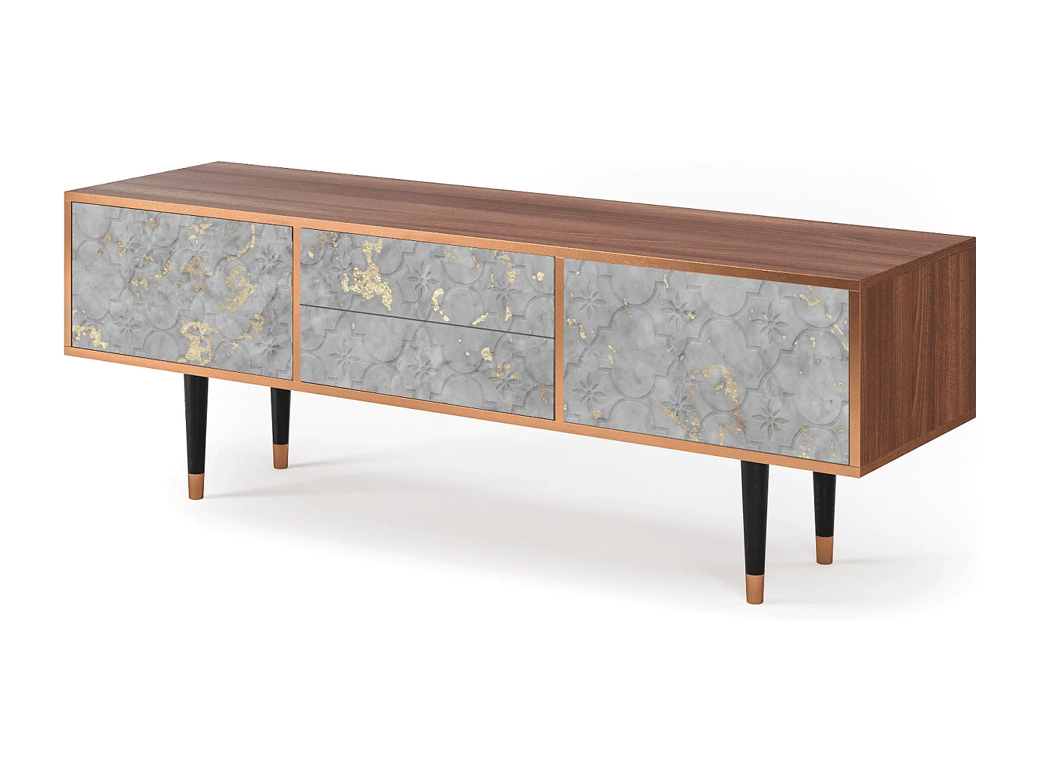 Meuble TV - 170х59х48 cm - T4 - Mariana Trench, Noyer