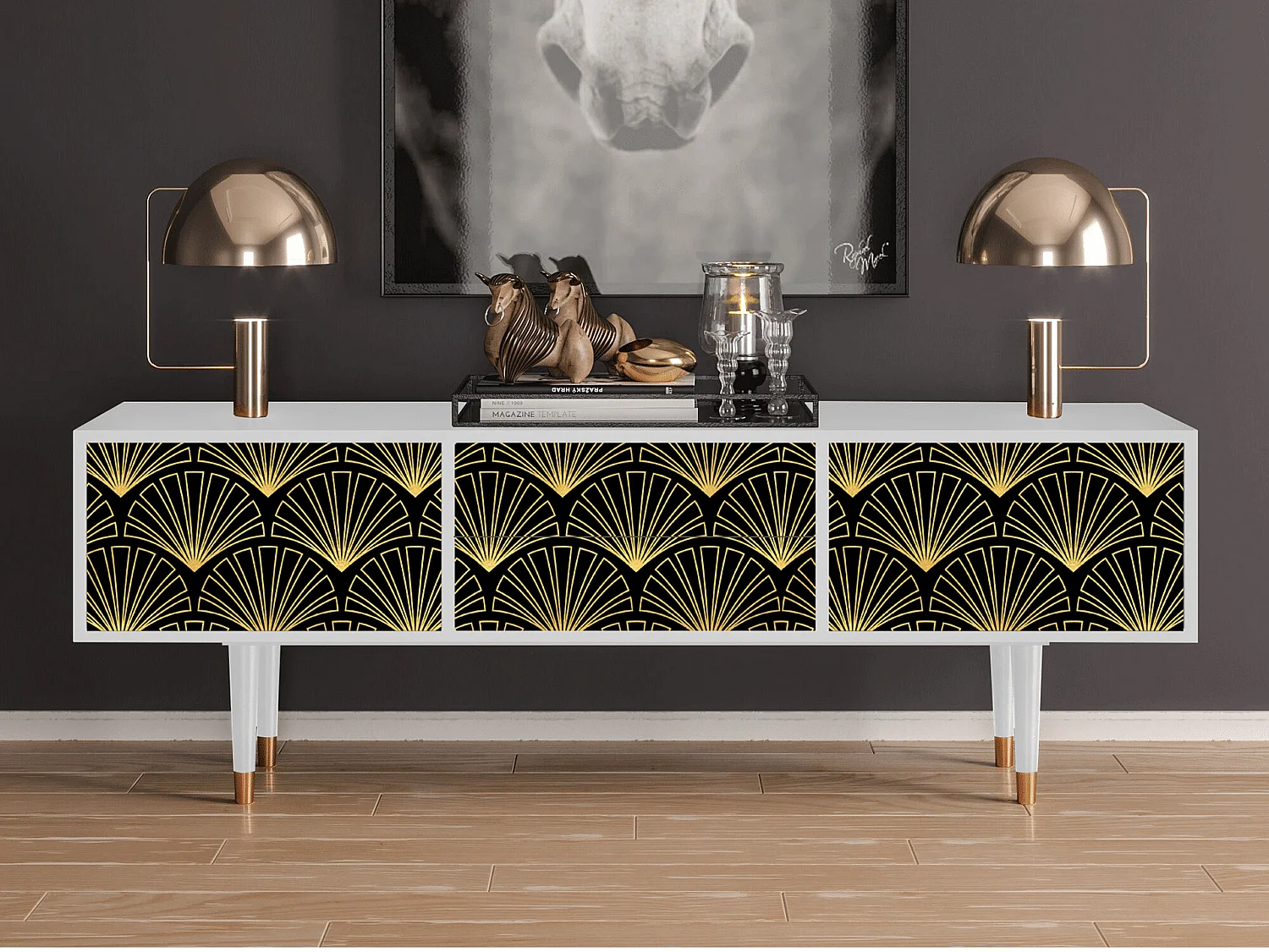 Meuble TV - 170х59х48 cm - T4 - Bird of Juno, Blanc