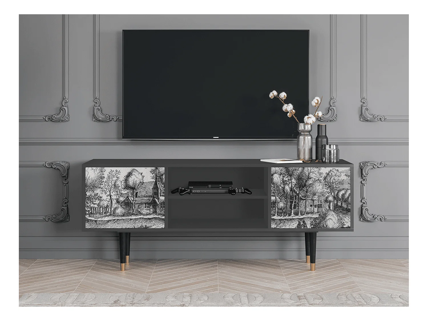 Meuble TV - 170х69х48 cm - T2 - A Pond, Anthracite