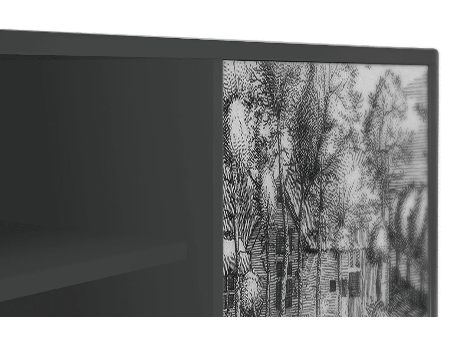 Szafka RTV - 170х69х48 cm - T2 - A Pond, Antracyt