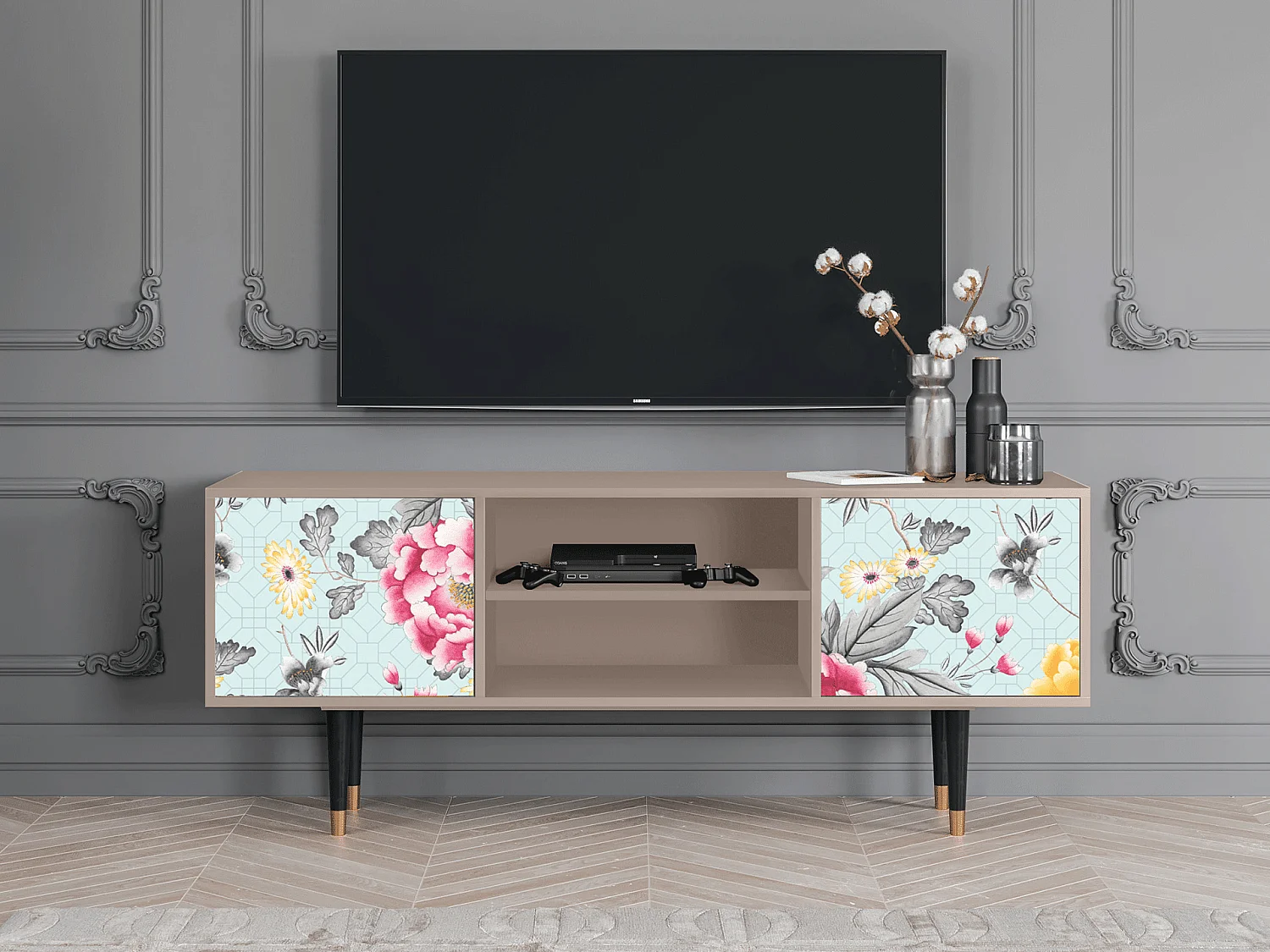 TV-Möbel - 170х69х48 cm - T2 - Sky Garden, Latte