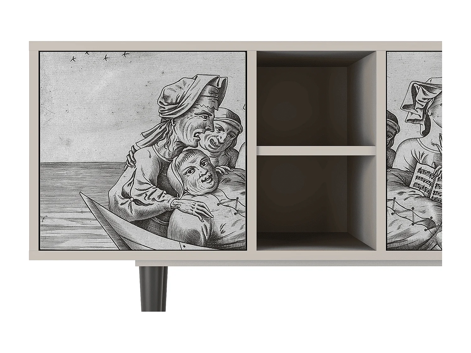 Meuble TV - 150х69х41 cm - T5 - Blau Schuyte, Sable