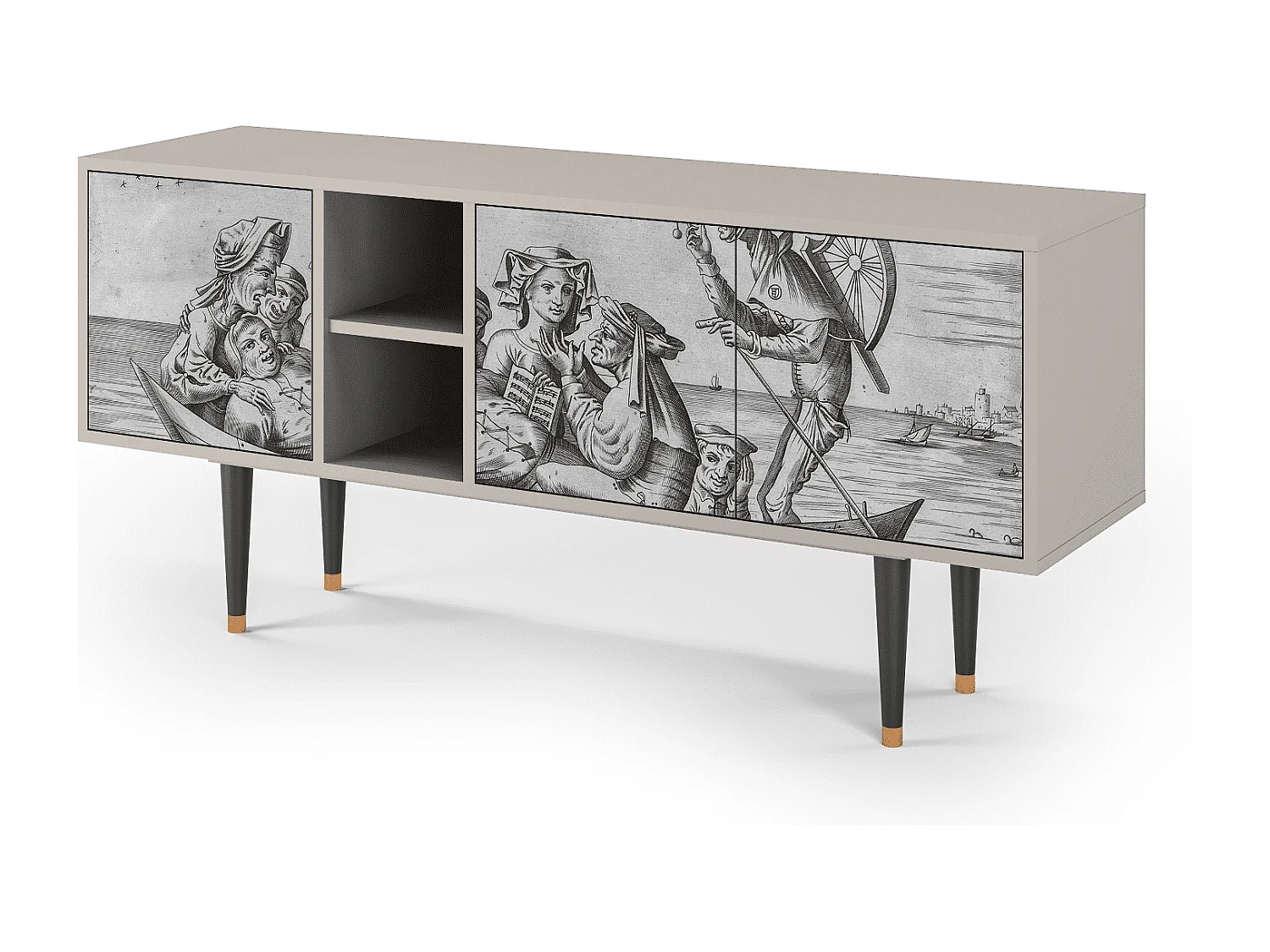 TV-meubel - 150х69х41 cm - T5 - Blau Schuyte, Zand