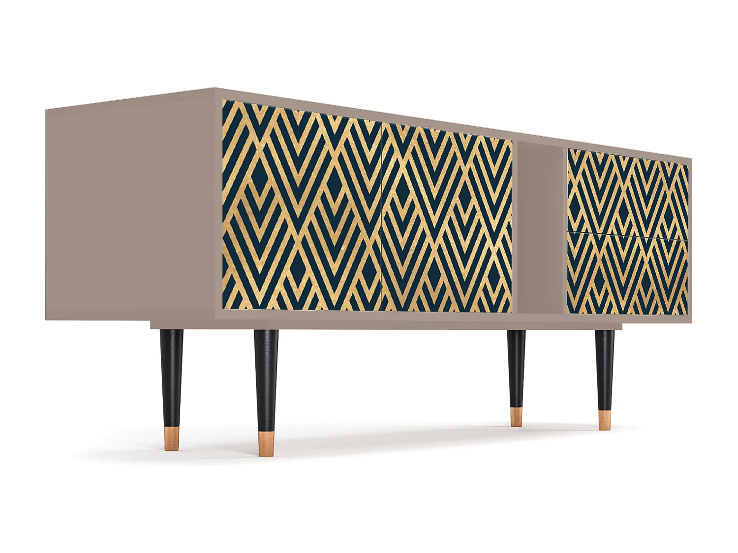 TV-Möbel - 170х69х48 cm - T1 - Egypt Triangles, Latte