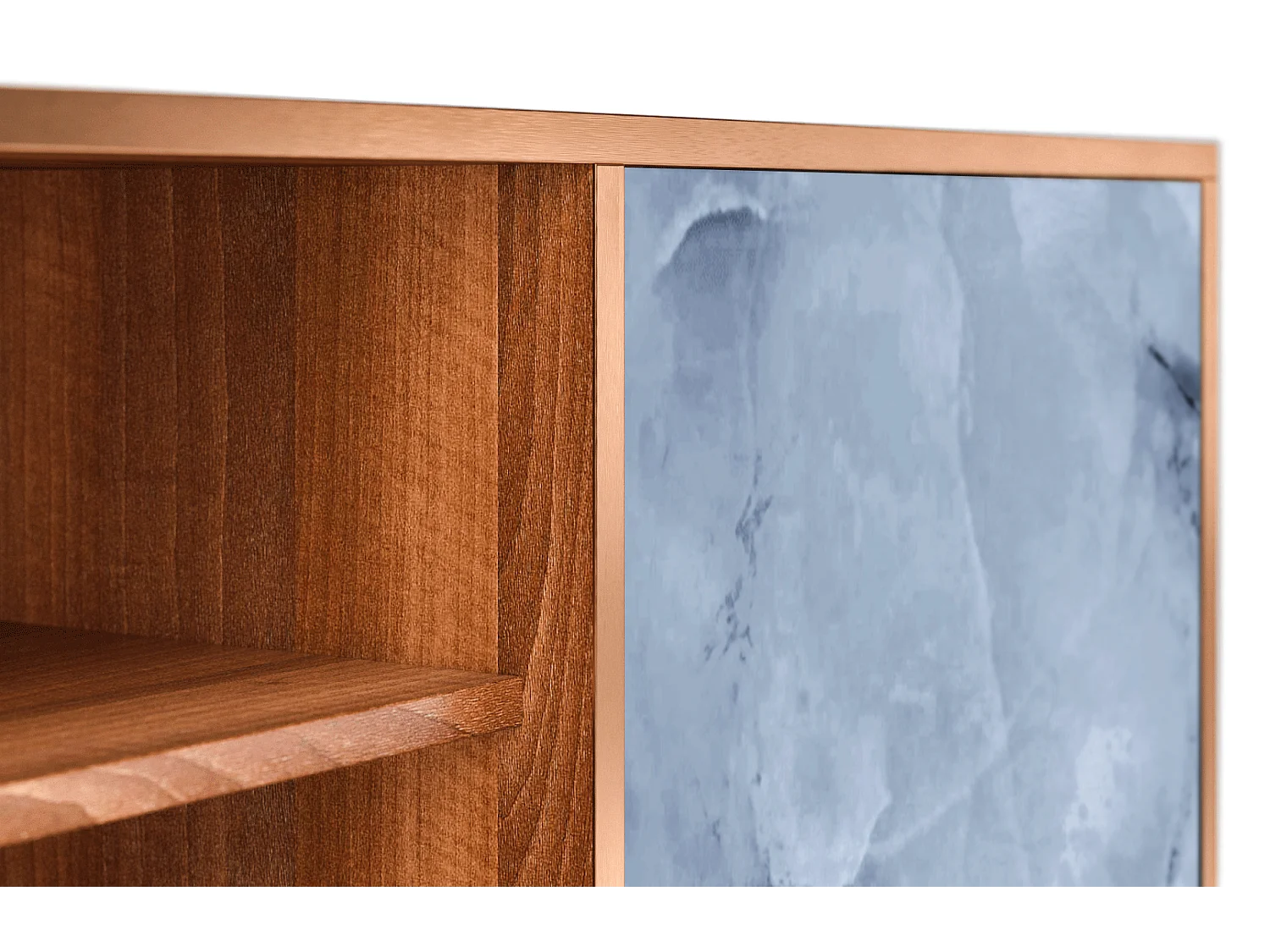 Szafka RTV - 170х69х48 cm - T2 - Feather Ice, Orzech