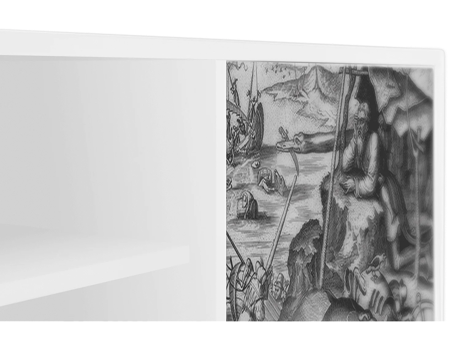 Szafka RTV - 170х69х48 cm - T2 - The Temptation, Biały