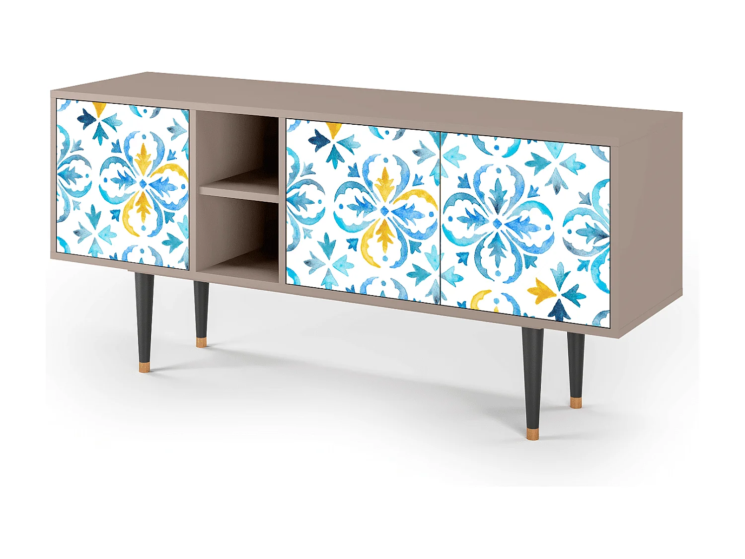 Szafka RTV - 150х69х41 cm - T5 - Lisbon Flover, Latte