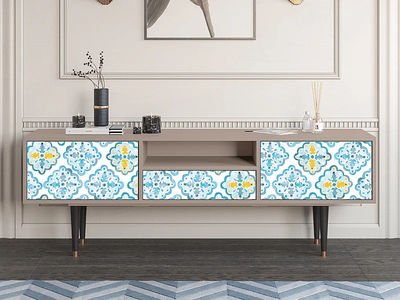TV-Möbel - 170х59х41 cm - T6 - Portugese tiles, Latte