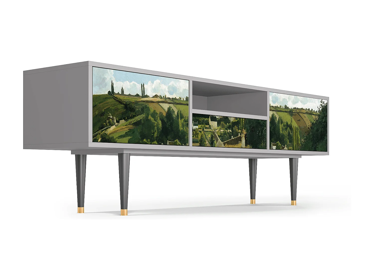 Meuble TV - 170х59х41 cm - T6 - Jalais Hill by Pissarro, Gris