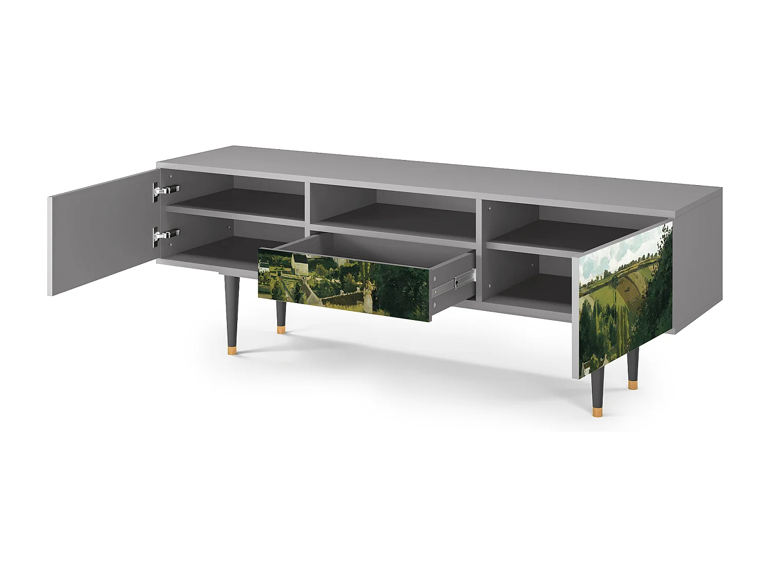 Meuble TV - 170х59х41 cm - T6 - Jalais Hill by Pissarro, Gris