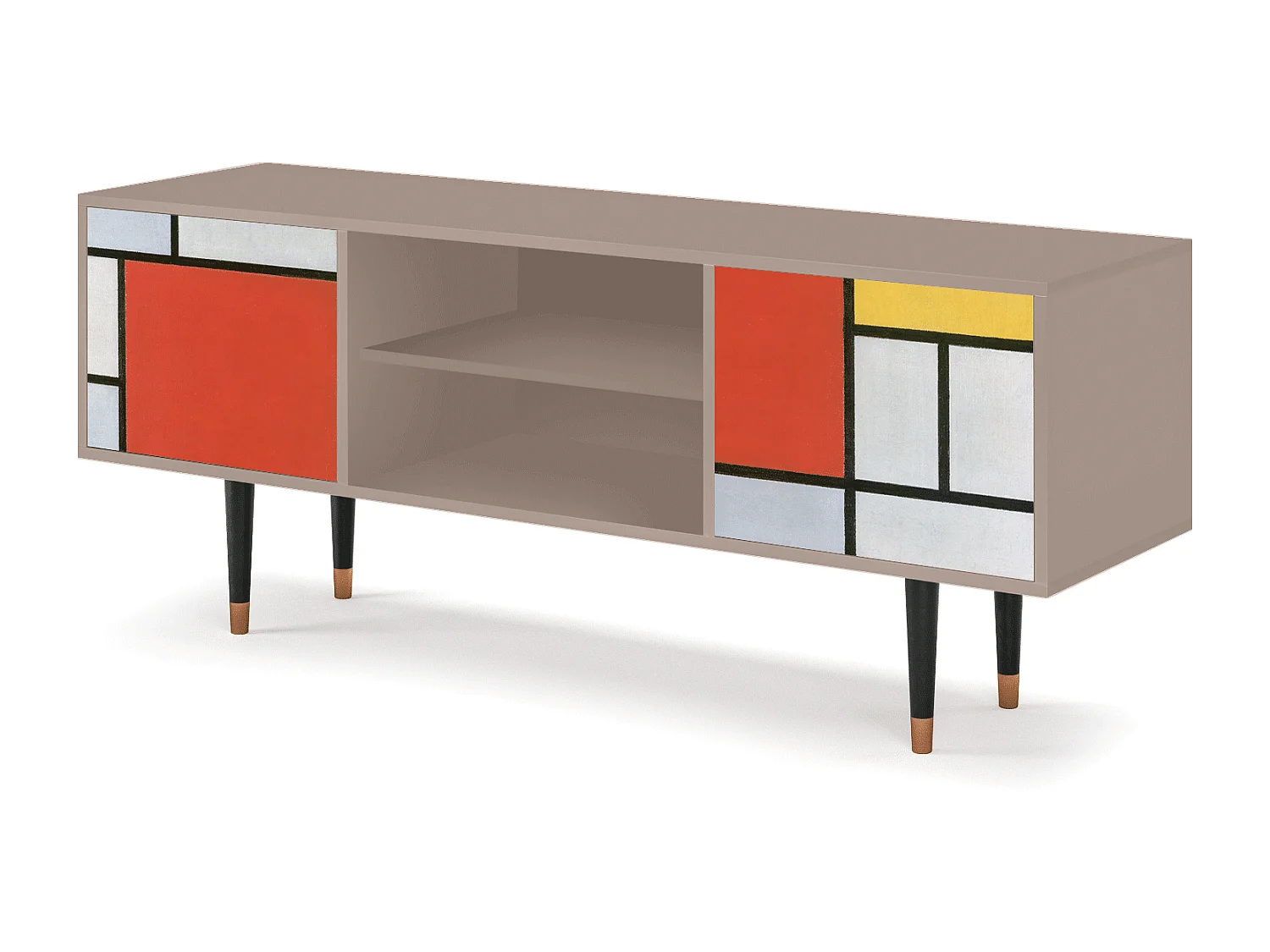 TV-meubel - 170х69х48 cm - T2 - Composition, Latte