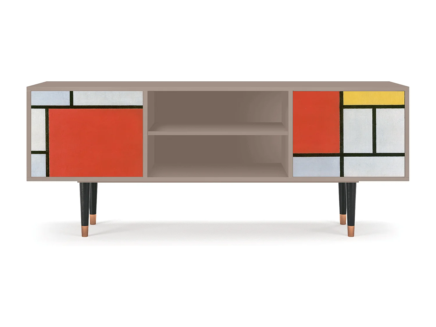 Szafka RTV - 170х69х48 cm - T2 - Composition, Latte