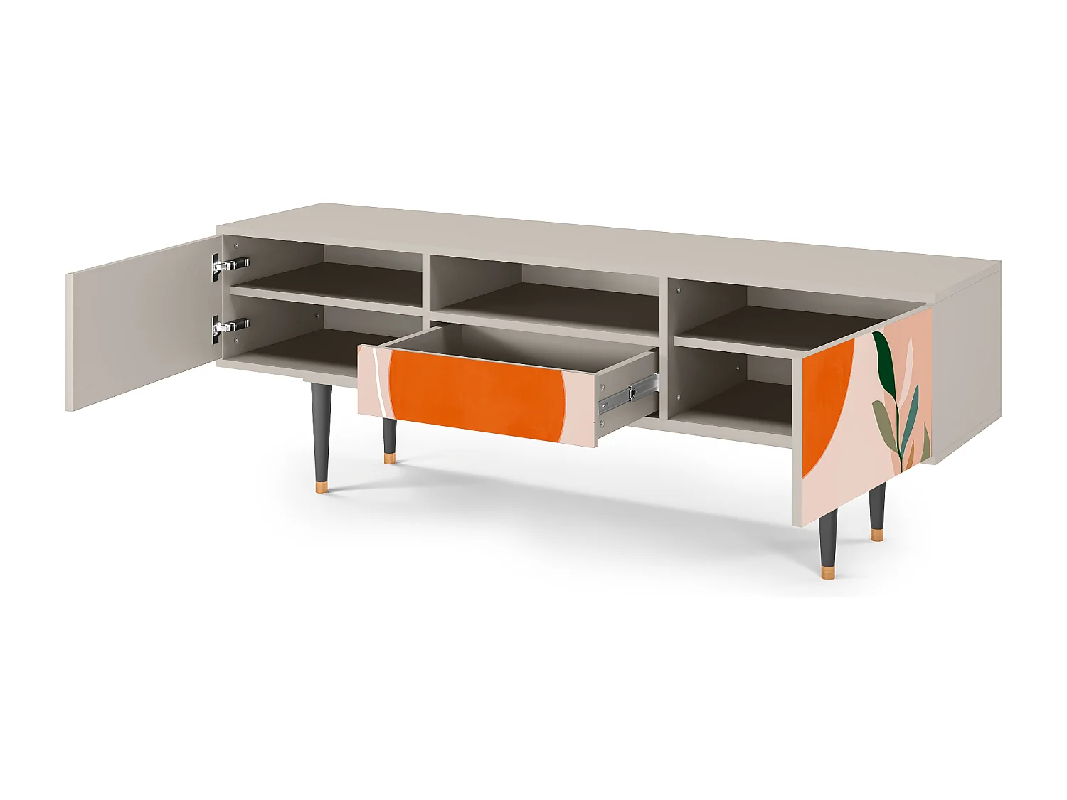 Meuble TV - 170х59х41 cm - T6 - Artwork, Sable