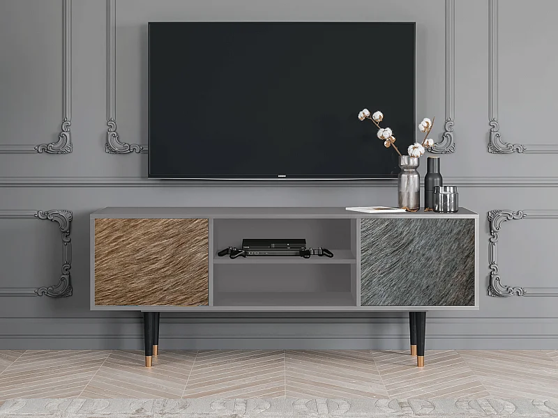 TV-Möbel - 170х69х48 cm - T2 - Peanut Hair, Grau