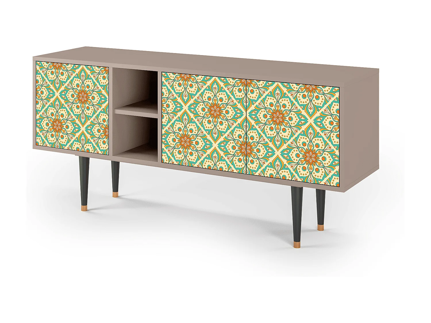 Mobile TV - 150х69х41 cm - T5 - Hindu Daisy, Latte