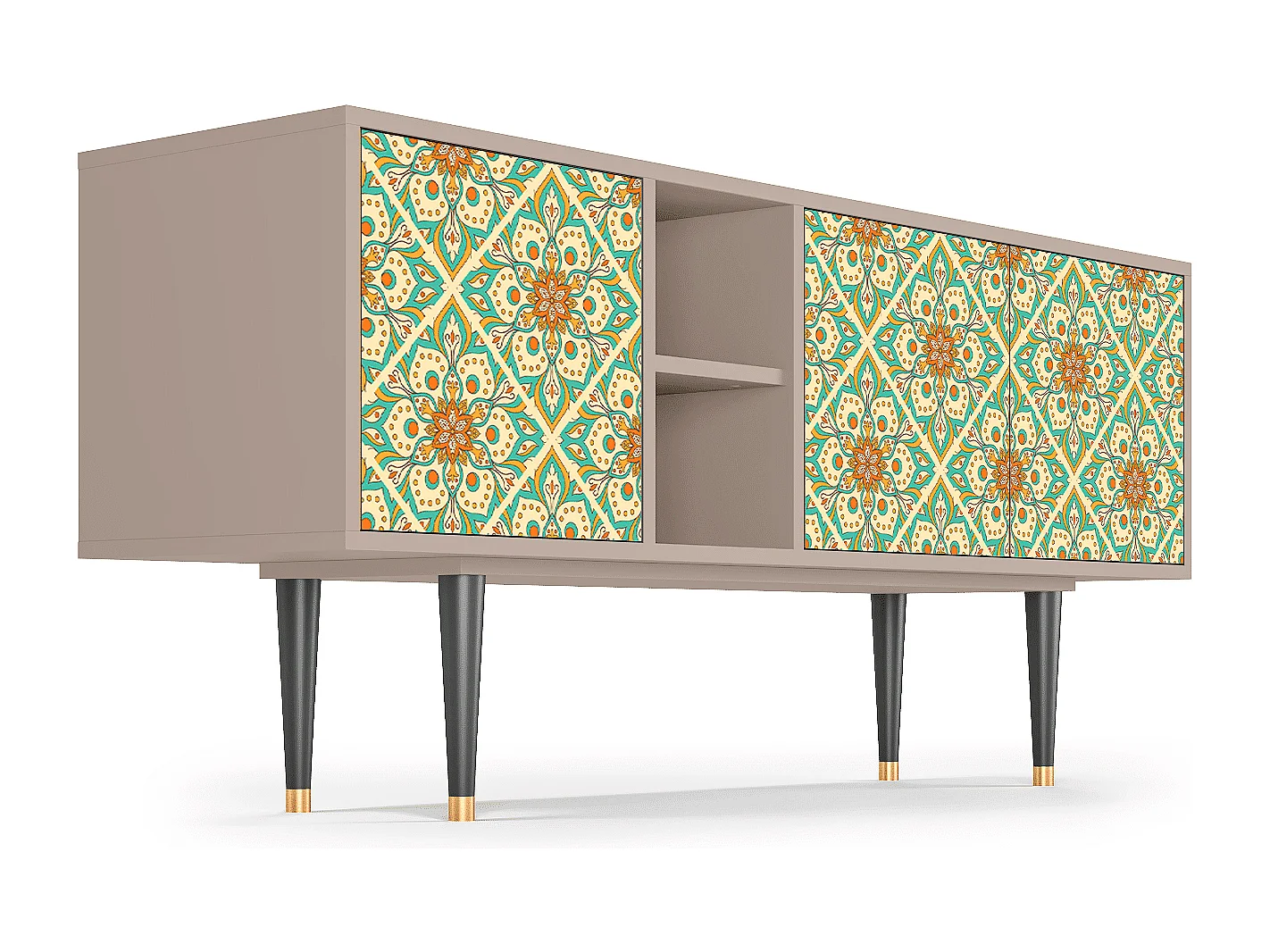 Mobile TV - 150х69х41 cm - T5 - Hindu Daisy, Latte