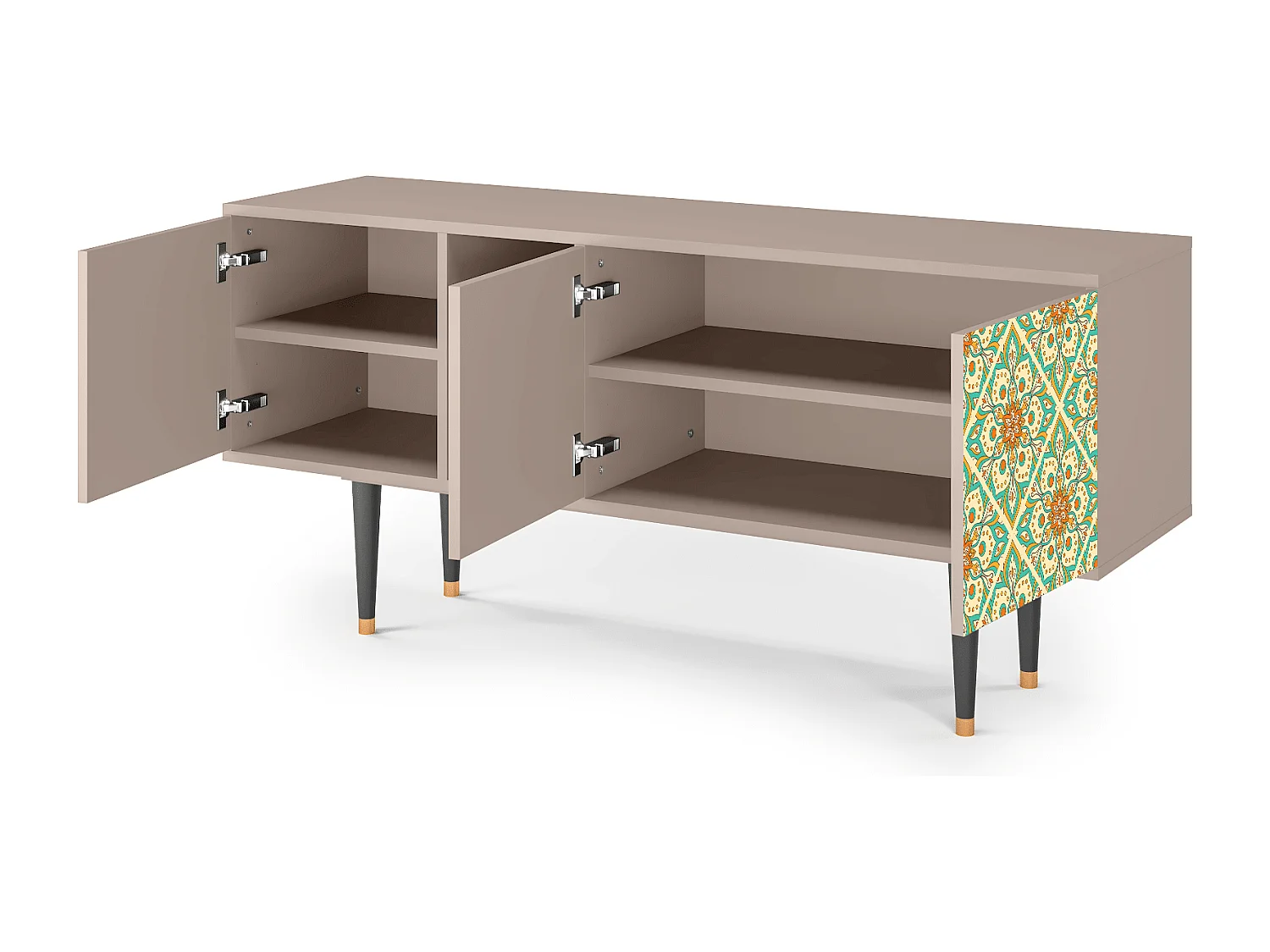 Mobile TV - 150х69х41 cm - T5 - Hindu Daisy, Latte